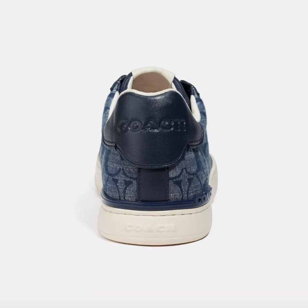 NIB - COACH MEN Shoes Clip Low Top Sneaker In Signature Chambray - size 7 US - Picture 3 of 7